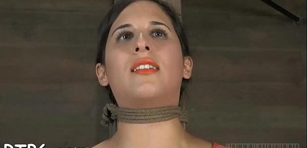  Nice-looking slaves are tied and given hardcore bdsm torture